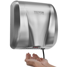 VEVOR Asciugamani Elettrico Commerciale ad Alta Velocità 1300W in Acciaio Inox