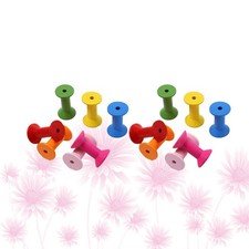  20 bobine di legno colorate a