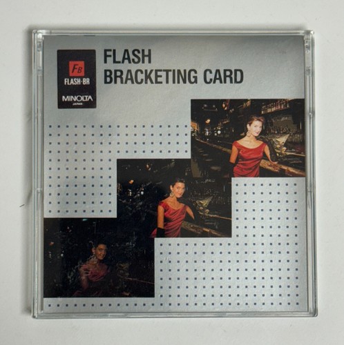 Minolta flash bracketing card - flash,