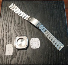 Cinturino , Bracciale acciaio originale orologio Baume & Mercier +quadrante 
