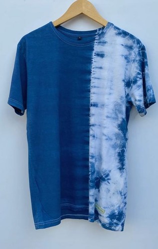 Shirt fatta mano blu - a,