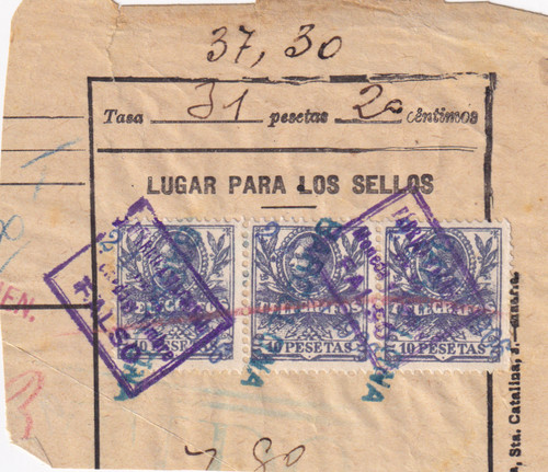 Spagna 1907 edifil telegrafi - 1907,
