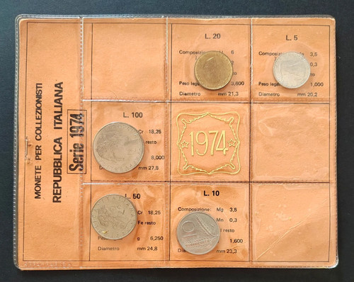 Serie divisionale 1974 monete - serie,