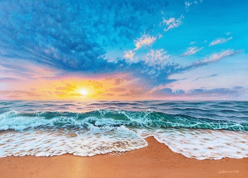 Quadro tramonto oceano