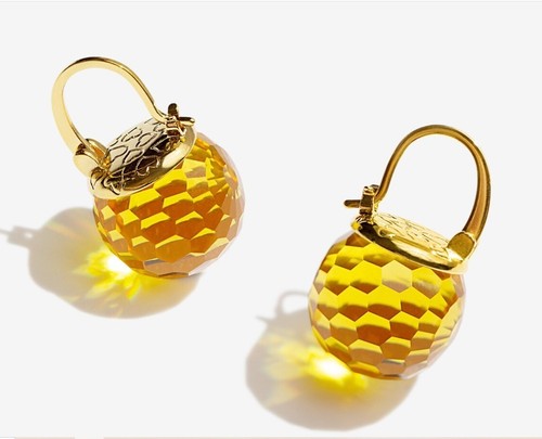 Orecchini citrino argento - orecchini,