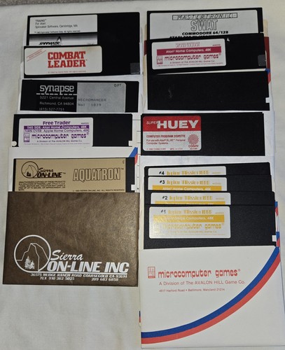 Lotto dischi atari 800 - lotto,