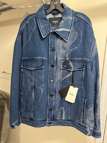 Fendi giacca denim uomo taglia - denim,
