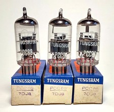 3x PCC88 7DJ8 Tungsram Tubes