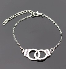 Bracciale unisex catenina e ciondolo manette freedom 