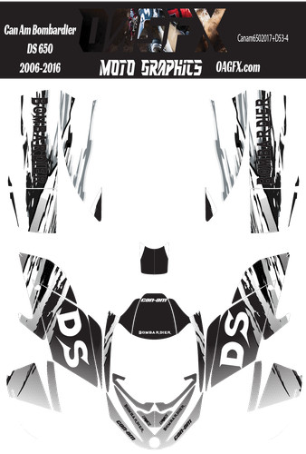 Kit grafica can ds650 - grafica,