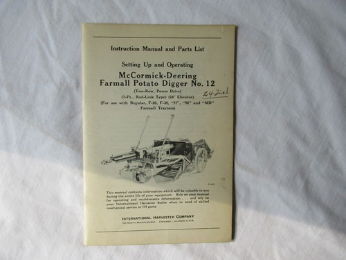 Scavatore patate farmall - scavatore, di