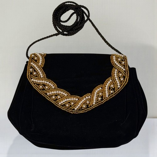 Borsa sera velluto nero - da,
