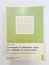 ​Libro Lineamenti di Letteratura Latina Vol. 2 Italo Lana - G. D'Anna