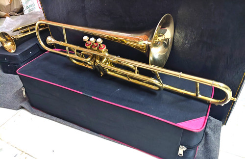 Trombone valvole metallo - 3, in