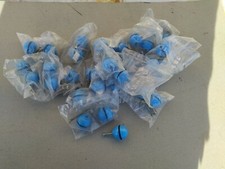 Pomelli Coppia Azzurro Vintage Modernariato Armadietti Sportelli 