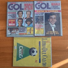 Lotto Super Gol N.24 anno 1986  + N.21 1985- +Libro Del Calcio N.1