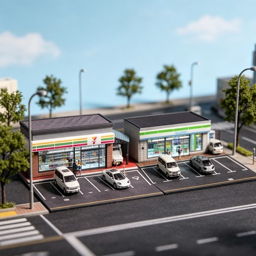 Diorama garage modello - diorama, 1:64