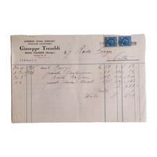 1936 Giuseppe Tresoldi Autorimessa Officina Badia Polesine Fattura C03776