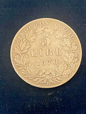 5 Lire Stato Pontificio 1870