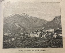 CORSICA  CORTE Veduta Da Monte