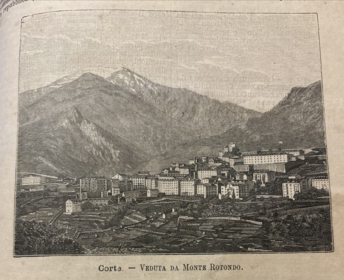 Corsica corte veduta monte - veduta, da
