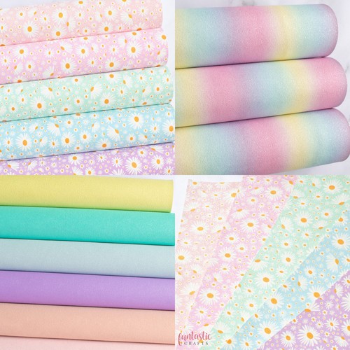 Tessuto ecopelle glitter