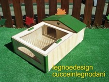 CASETTA PER TARTARUGHE DI TERRA CON TERRARIO RETE METALLICA