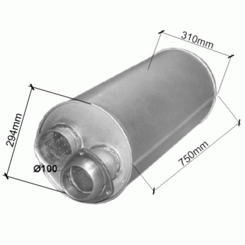 Silenziatore per volvo 6 - per, fl
