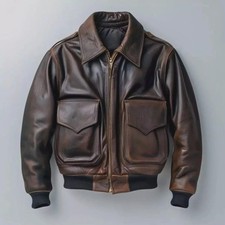 Giacca Uomo Marrone Aviatore