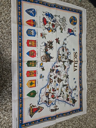 Souvenir art sicilia map - souvenir,
