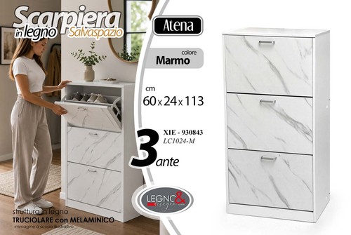 Scarpiera ante marmo color - scarpiera,