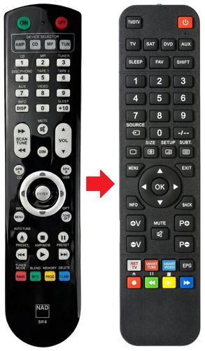 Telecomando adatto per - , nad