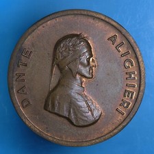 DANTE ALIGHIERI MEDAGLIA SENZA