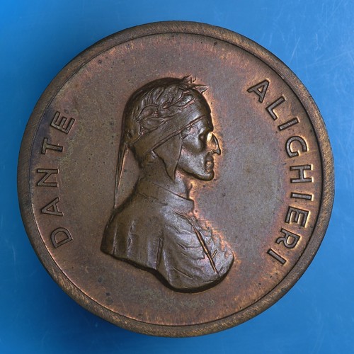 Dante alighieri medaglia senza - dante,