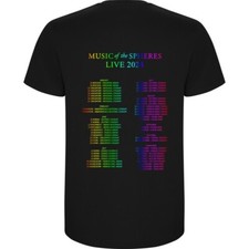 T-shirt  COLDPLAY STADI 2024 concertI live maglia STAMPA FRONTE E RETRO