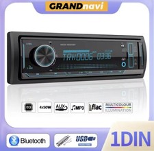 Autoradio 1 Din MP3 FM Aux SD USB Bluetooth 12V - Stereo In-dash Multimedia Play