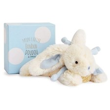 Doudou et Compagnie - Doudou Coniglio Caramella - Scatola regalo - Blu - 25 c