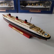 Modellino nave da crociera SS Normandie scala 1:1250 pressofuso in lega collezione Ocean Liner