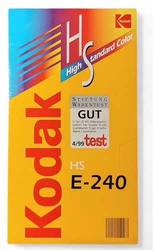 Kodak cassette vhs 240 - kodak, min