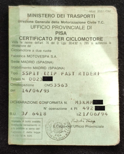 Libretto certificato - libretto,