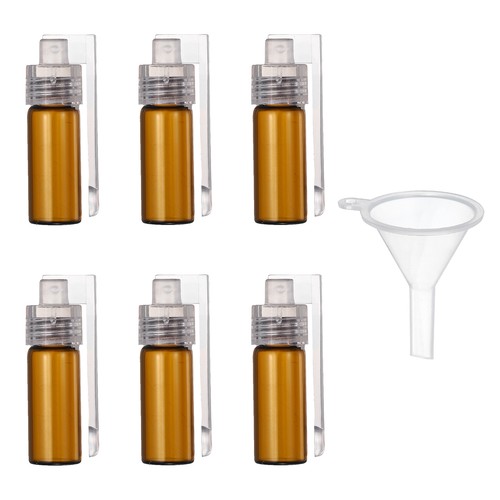 Piece spice jars glass - 6, 2"