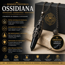 Pendolo radiestesia ossidiana - radiestesia,