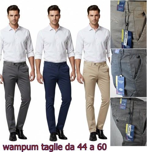 Wampum pantaloni uomo eleganti