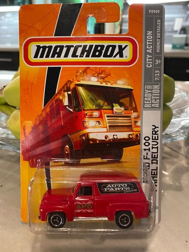 2008 matchbox rosso ford 100 - rosso, f-100