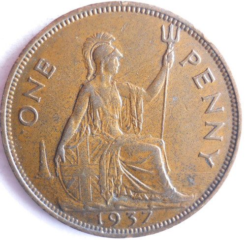 1937 gran bretagna penny - gran,