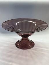 Vittorio Zecchin Schale Costolato Vetro Centrotavola Cappelin M.V.M. Murano 1930