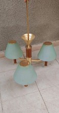 ✅ LAMPADARIO 3 LUCI ITALIAN DESIGN CHANDELIER VINTAGE Mid Century Sweden Style