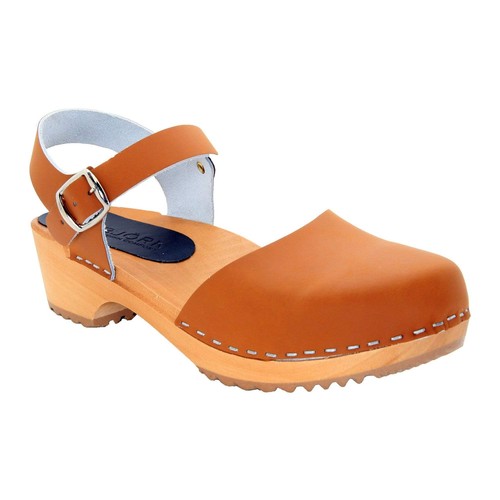 Sandali pelle cognac - sandali, con