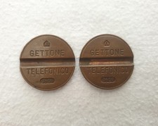 2x Gettone telefonico Italia da collezione CMM 7609
