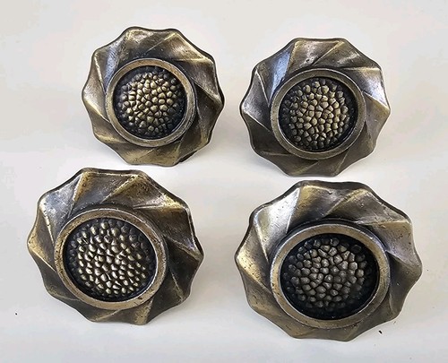 Vintage brass sunflower - 4,